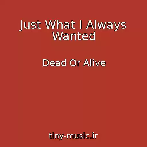 کاور آهنگ Just What I Always Wanted از Dead Or Alive