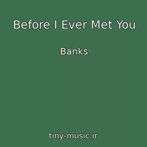 کاور آهنگ Before I Ever Met You از Banks