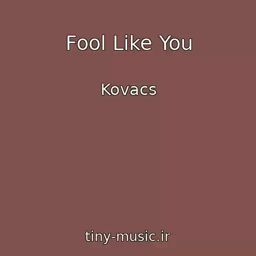 کاور آهنگ Fool Like You از Kovacs