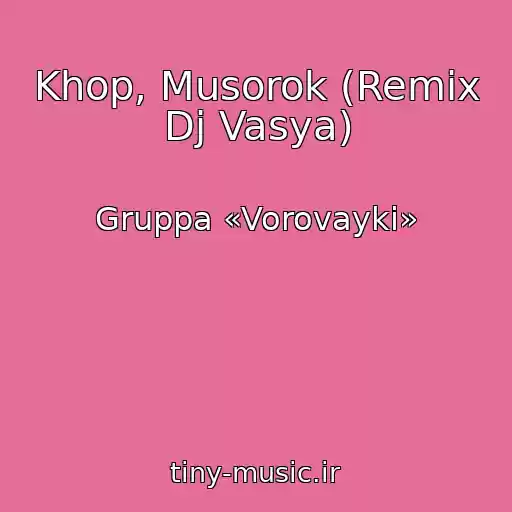 کاور آهنگ Khop, Musorok (Remix Dj Vasya) از Gruppa «Vorovayki»