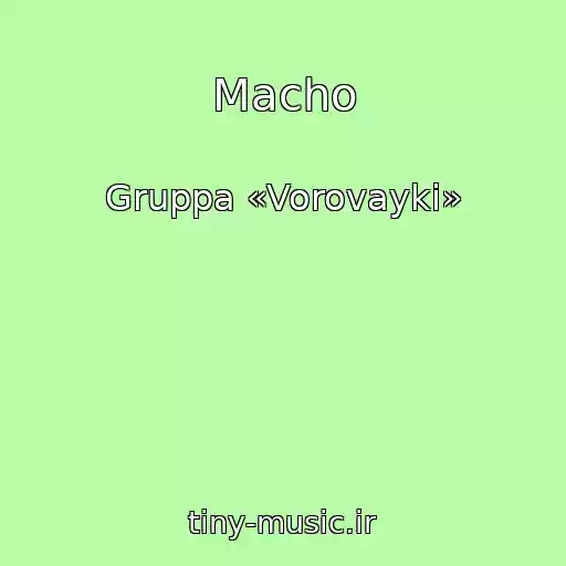 کاور آهنگ Macho از Gruppa «Vorovayki»