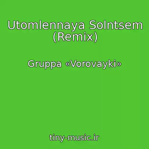 کاور آهنگ Utomlennaya Solntsem (Remix) از Gruppa «Vorovayki»