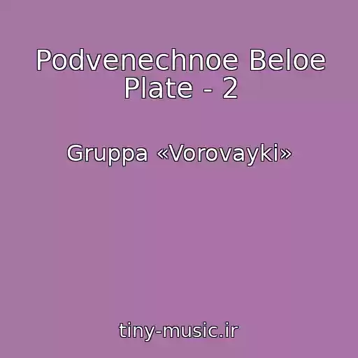 کاور آهنگ Podvenechnoe Beloe Plate - 2 از Gruppa «Vorovayki»
