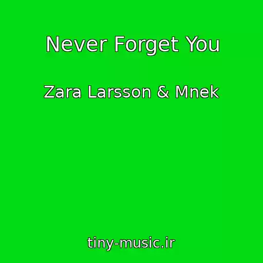 کاور آهنگ Never Forget You از Zara Larsson & Mnek