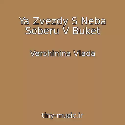 کاور آهنگ Ya Zvezdy S Neba Soberu V Buket از Vershinina Vlada