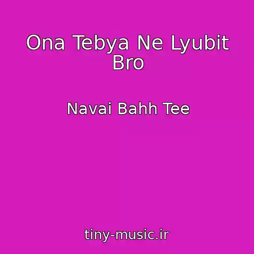 کاور آهنگ Ona Tebya Ne Lyubit Bro از Navai Bahh Tee