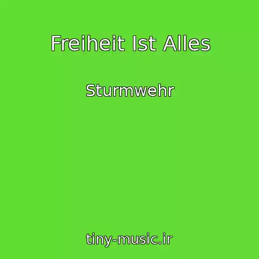 کاور آهنگ Freiheit Ist Alles از Sturmwehr