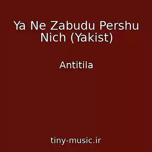 کاور آهنگ Ya Ne Zabudu Pershu Nіch (Yakіst) از Antitіla