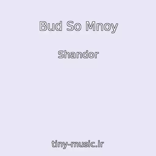 کاور آهنگ Bud So Mnoy از Shandor