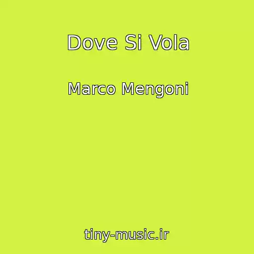 کاور آهنگ Dove Si Vola از Marco Mengoni