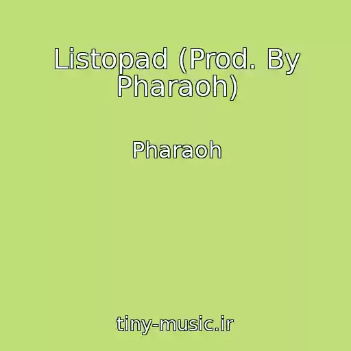کاور آهنگ Listopad (Prod. By Pharaoh) از Pharaoh