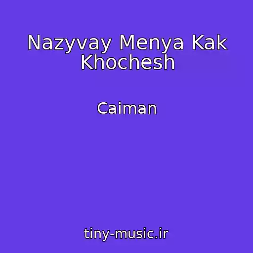 کاور آهنگ Nazyvay Menya Kak Khochesh از Caiman