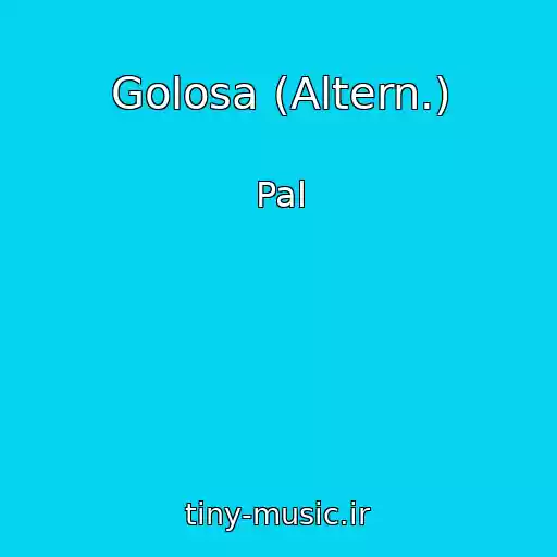 کاور آهنگ Golosa (Altern.) از Pal