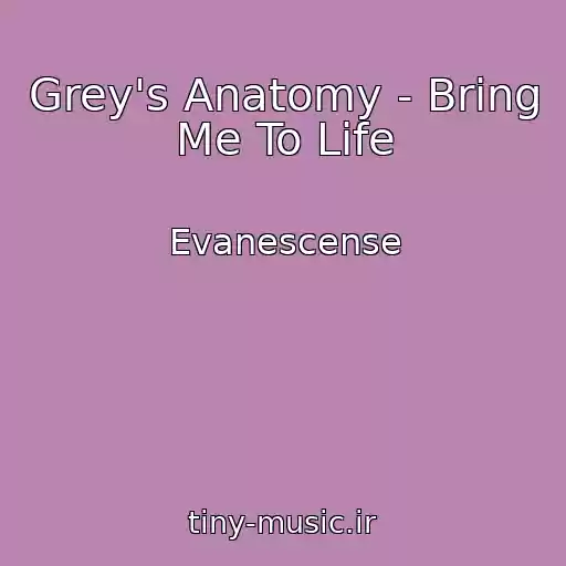 کاور آهنگ Grey's Anatomy - Bring Me To Life از Evanescense