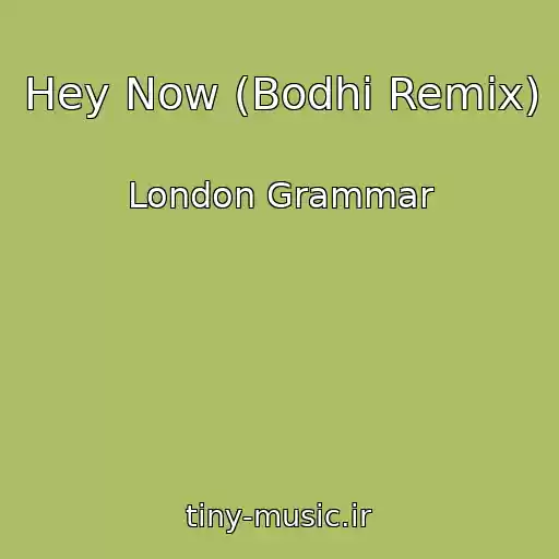 کاور آهنگ Hey Now (Bodhi Remix) از London Grammar