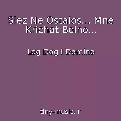 کاور آهنگ Slez Ne Ostalos... Mne Krichat Bolno... از Log Dog I Domino