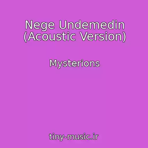 کاور آهنگ Nege Undemedin (Acoustic Version) از Mysterions