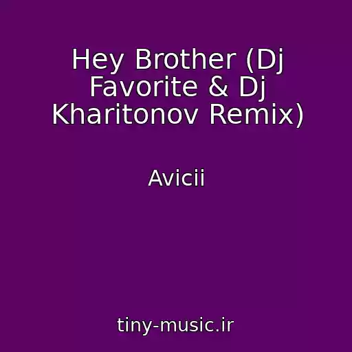 کاور آهنگ Hey Brother (Dj Favorite & Dj Kharitonov Remix) از Avicii