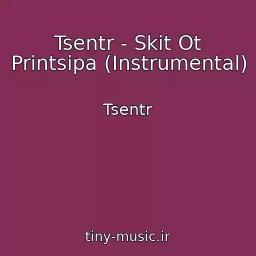 کاور آهنگ Tsentr - Skit Ot Printsipa (Instrumental) از Tsentr