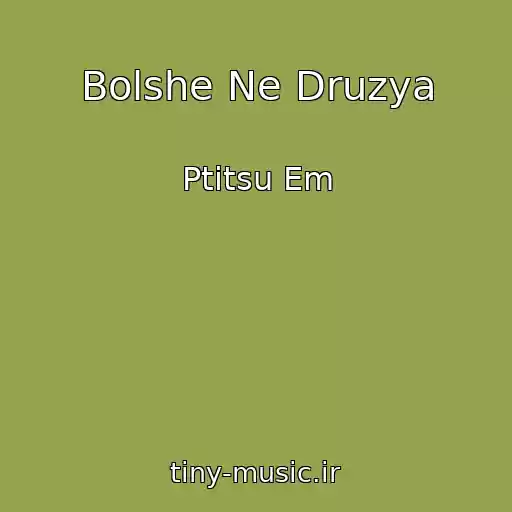 کاور آهنگ Bolshe Ne Druzya از Ptitsu Em