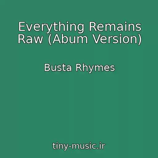کاور آهنگ Everything Remains Raw (Abum Version) از Busta Rhymes