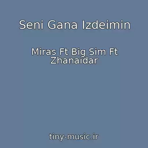 کاور آهنگ Senі Gana Іzdeimіn از Miras Ft Big Sim Ft Zhanaidar