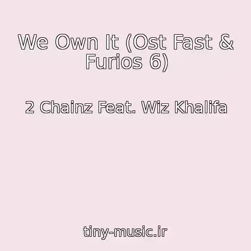 کاور آهنگ We Own It (Ost Fast & Furios 6) از 2 Chainz Feat. Wiz Khalifa
