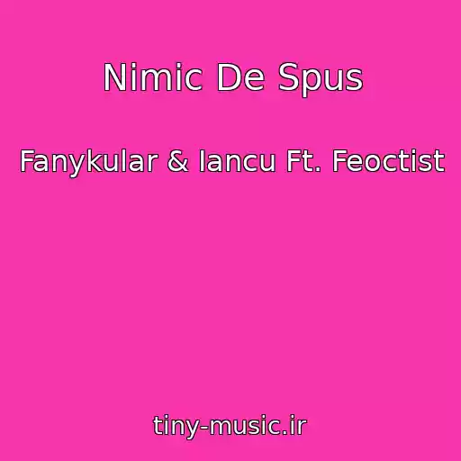 کاور آهنگ Nimic De Spus از Fanykular & Iancu Ft. Feoctist