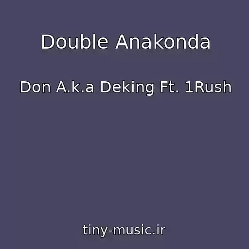 کاور آهنگ Double Anakonda از Don A.k.a Deking Ft. 1Rush
