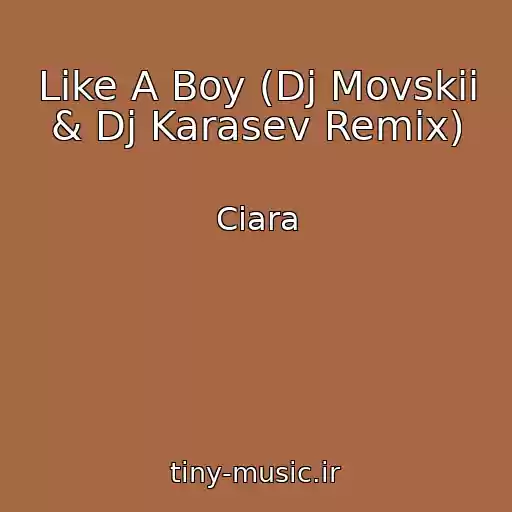 کاور آهنگ Like A Boy (Dj Movskii & Dj Karasev Remix) از Ciara