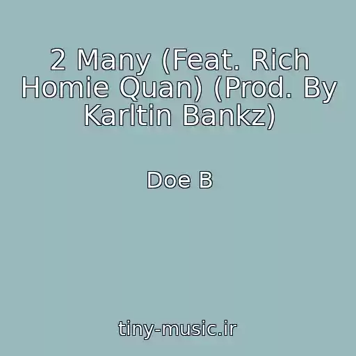 کاور آهنگ 2 Many (Feat. Rich Homie Quan) (Prod. By Karltin Bankz) از Doe B