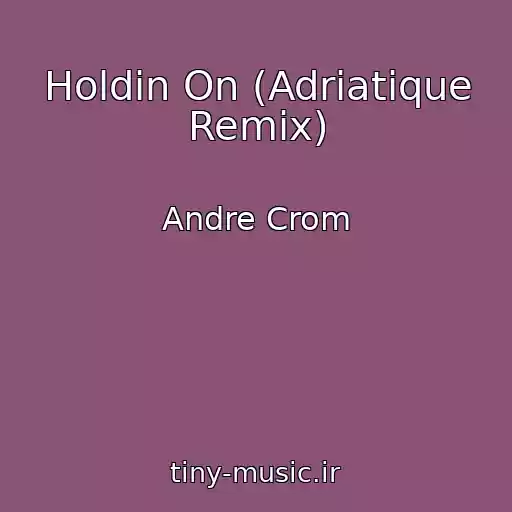 کاور آهنگ Holdin On (Adriatique Remix) از Andre Crom