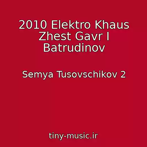 کاور آهنگ 2010 Elektro Khaus Zhest Gavr I Batrudinov از Semya Tusovschikov 2