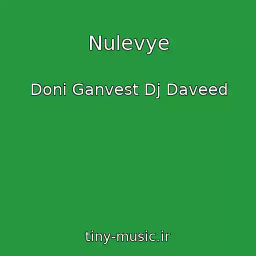 کاور آهنگ Nulevye از Doni Ganvest Dj Daveed