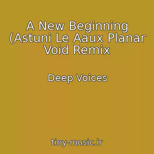 کاور آهنگ A New Beginning (Astuni Le Aaux Planar Void Remix از Deep Voices
