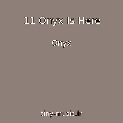 کاور آهنگ 11 Onyx Is Here از Onyx