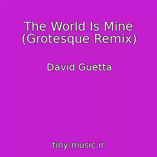 کاور آهنگ The World Is Mine (Grotesque Remix) از David Guetta