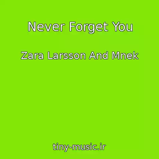 کاور آهنگ Never Forget You از Zara Larsson And Mnek