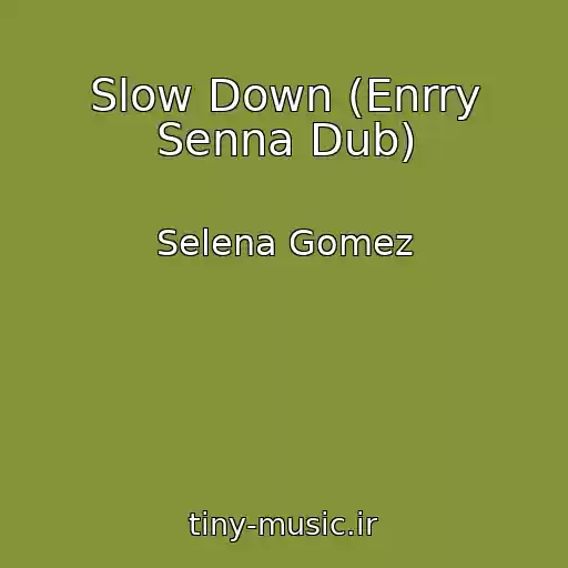 کاور آهنگ Slow Down (Enrry Senna Dub) از Selena Gomez