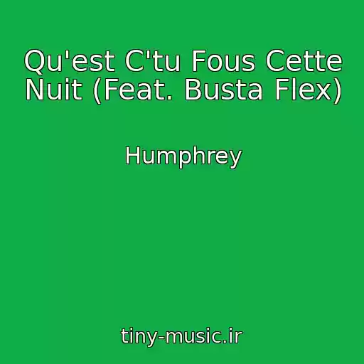 کاور آهنگ Qu'est C'tu Fous Cette Nuit (Feat. Busta Flex) از Humphrey