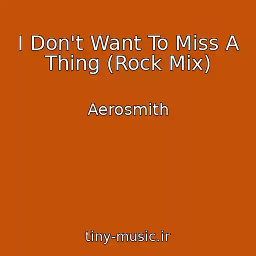 کاور آهنگ I Don't Want To Miss A Thing (Rock Mix) از Aerosmith
