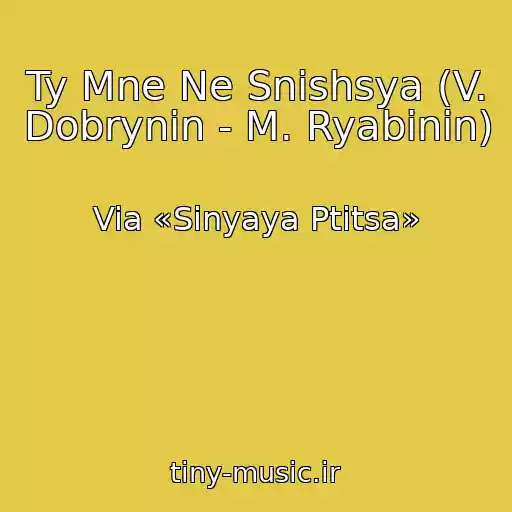 کاور آهنگ Ty Mne Ne Snishsya (V. Dobrynin - M. Ryabinin) از Via «Sinyaya Ptitsa»