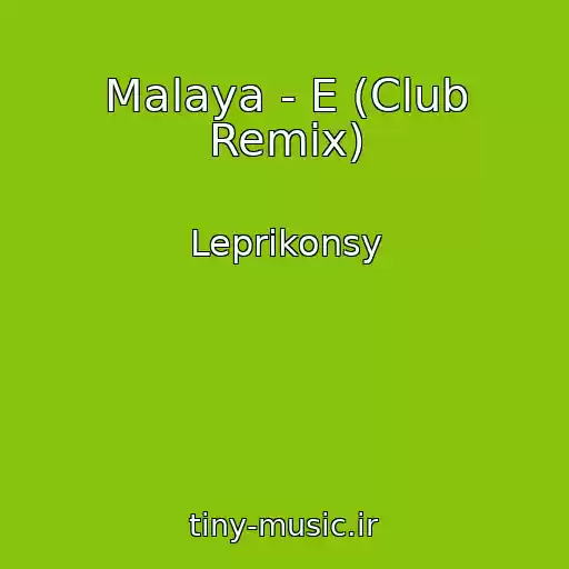 کاور آهنگ Malaya - E (Club Remix) از Leprikonsy