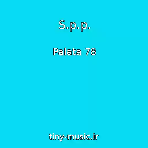 کاور آهنگ S.p.p. از Palata 78