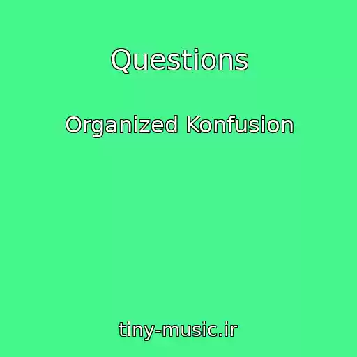 کاور آهنگ Questions از Organized Konfusion