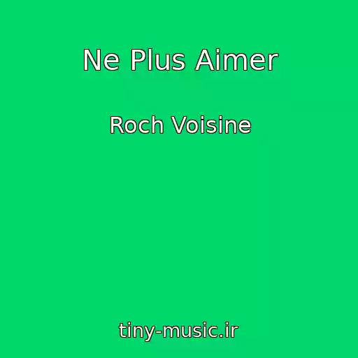 کاور آهنگ Ne Plus Aimer از Roch Voisine