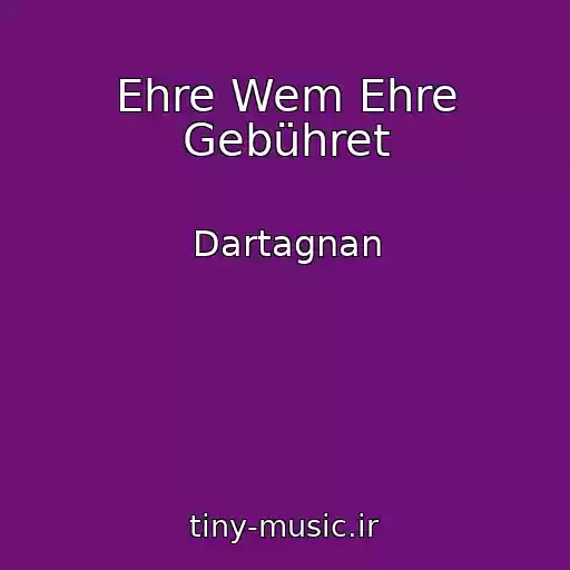 کاور آهنگ Ehre Wem Ehre Gebühret از Dartagnan