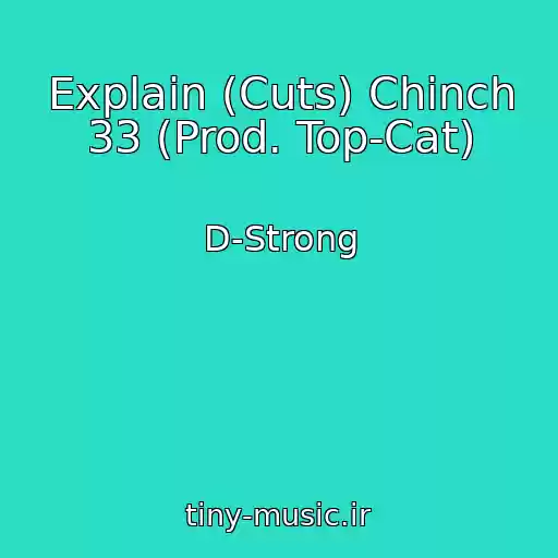 کاور آهنگ Explain (Cuts) Chinch 33 (Prod. Top-Cat) از D-Strong