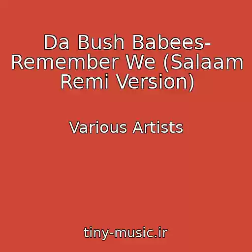 کاور آهنگ Da Bush Babees- Remember We (Salaam Remi Version) از Various Artists