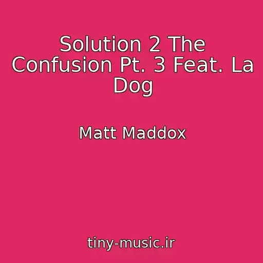 کاور آهنگ Solution 2 The Confusion Pt. 3 Feat. La Dog از Matt Maddox